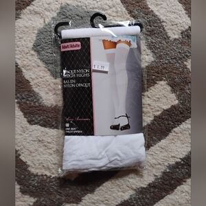 White Thigh High Tights